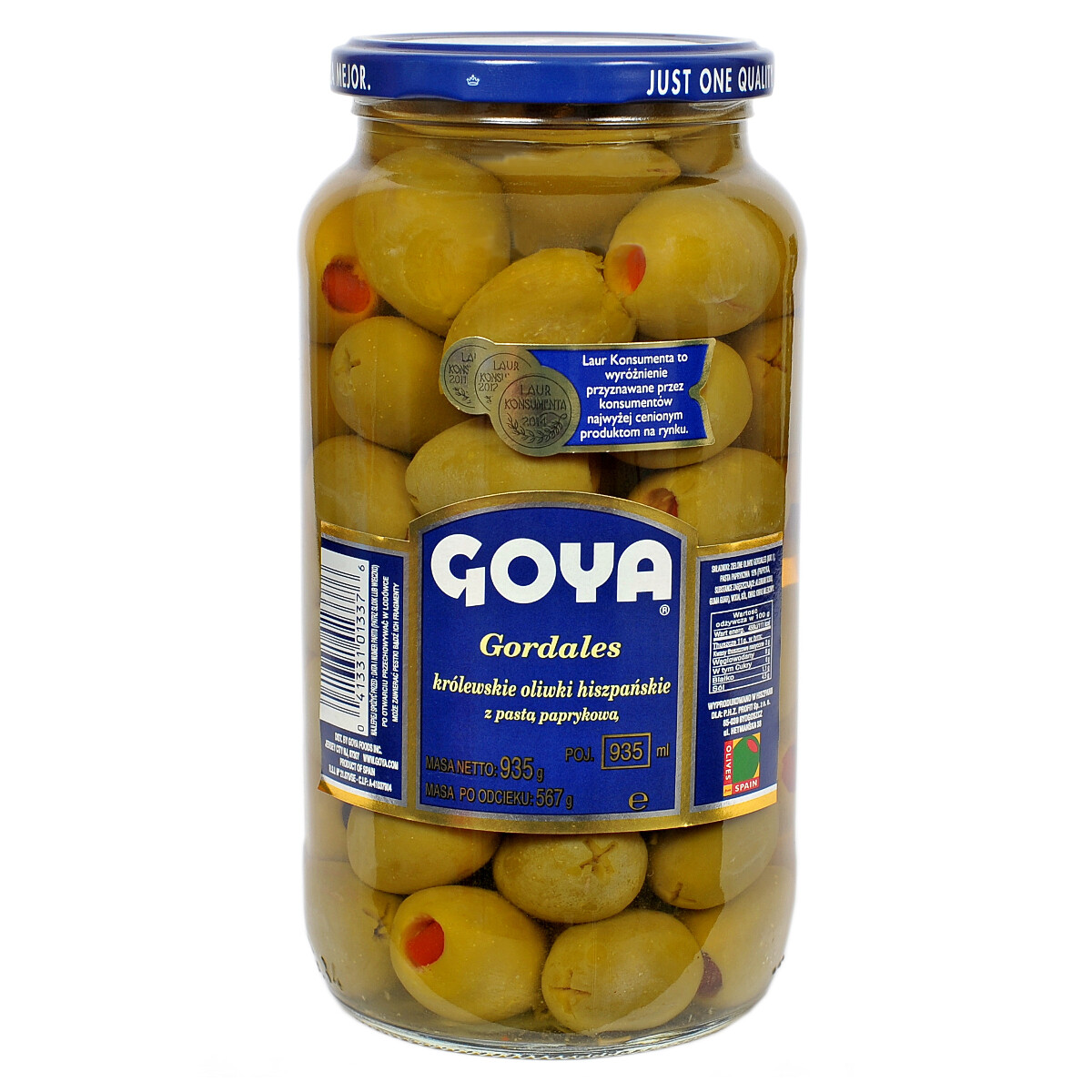 Goya královské španělské olivy s paprikou 935 ml