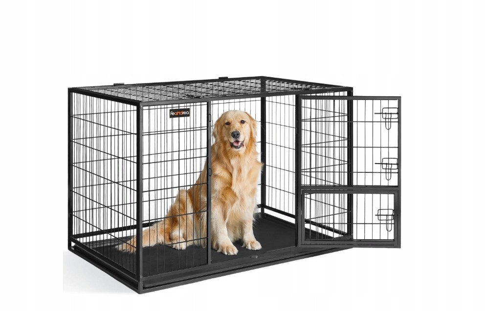 Kovová klec Feandrea velký pes 74,5 x 122 x 80,5 cm, přeprava zvířat