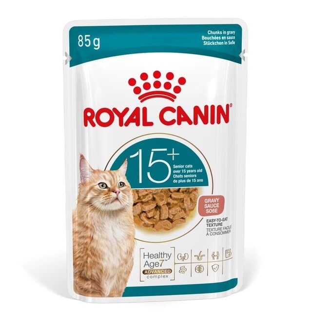 Royal Canin Ageing 15+ Gravy kousky v omáčce pro zralé kočky 12x85 g