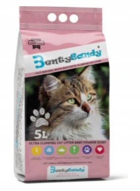 BentySandy 5l bentonitový prášek Stelivo pro kočky