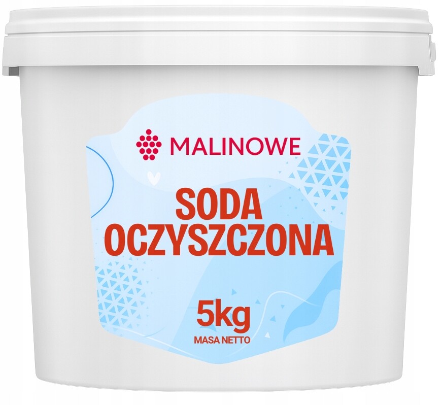 Potravinářská Čištěná Soda 5 kg Hydrogenuhličitan Sodný Prémiová Kvalita Kbelík