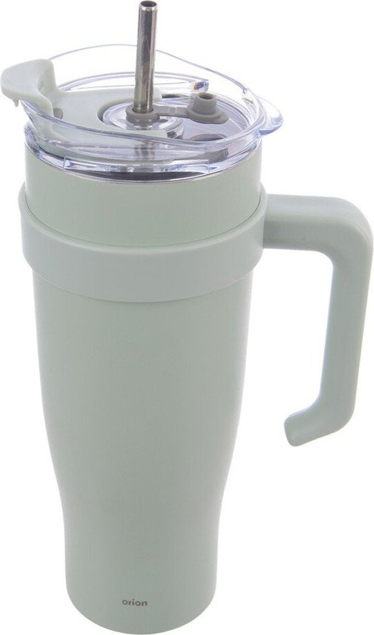 Šalvějově zelený termo hrnek s brčkem 1,2 l Termo – Orion