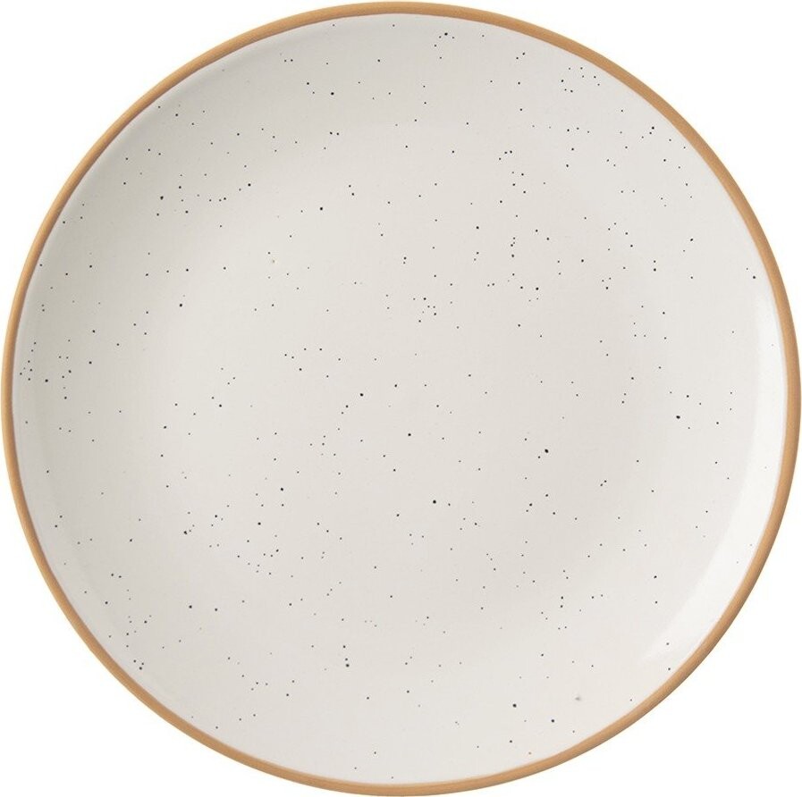 Krémové dezertní keramické talíře v sadě 4 ks ø 19,5 cm Statek – Orion