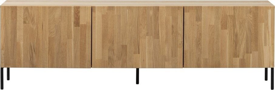 TV stolek z dubového dřeva v přírodní barvě 180x56x46 cm Bono – WOOOD