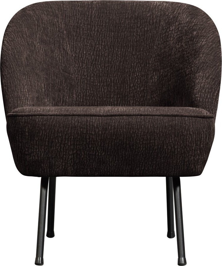 Tmavě hnědé žinylkové křeslo Vogue – WOOOD