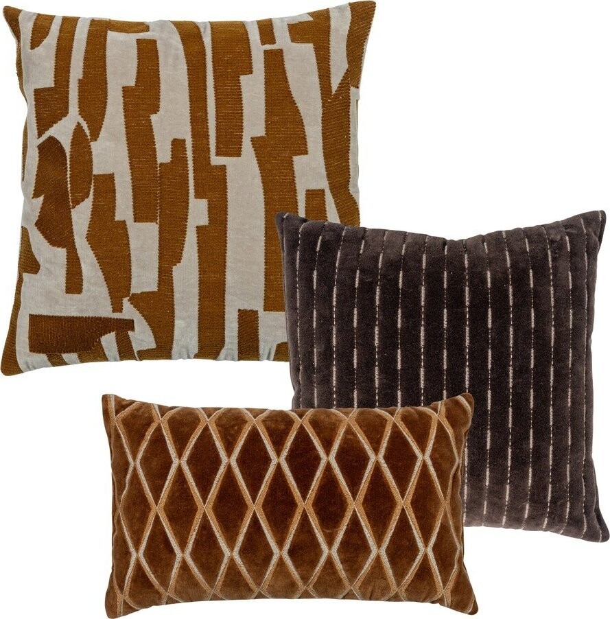 Bavlněné dekorační polštáře v sadě 3 ks 50x50 cm Isai – WOOOD