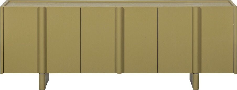 Zelený TV stolek z borovicového dřeva 152x53x46 cm Basu – WOOOD