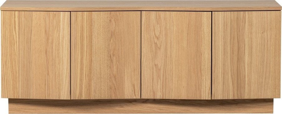 TV stolek z dubového dřeva v přírodní barvě 133x52x45 cm Zuma – WOOOD