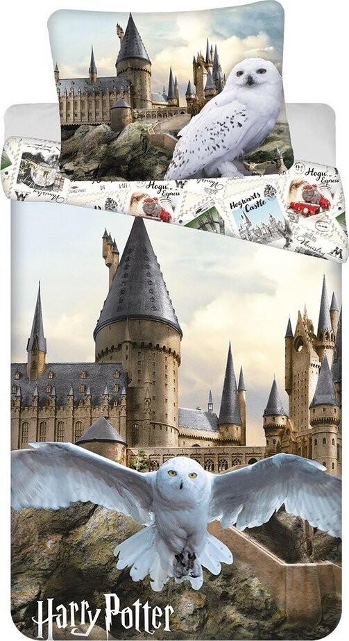 Bavlněné dětské povlečení na jednolůžko 140x200 cm Harry Potter 