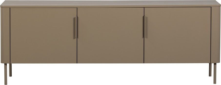 Taupe TV stolek z borovicového dřeva 154x56x44 cm Gunnar – WOOOD