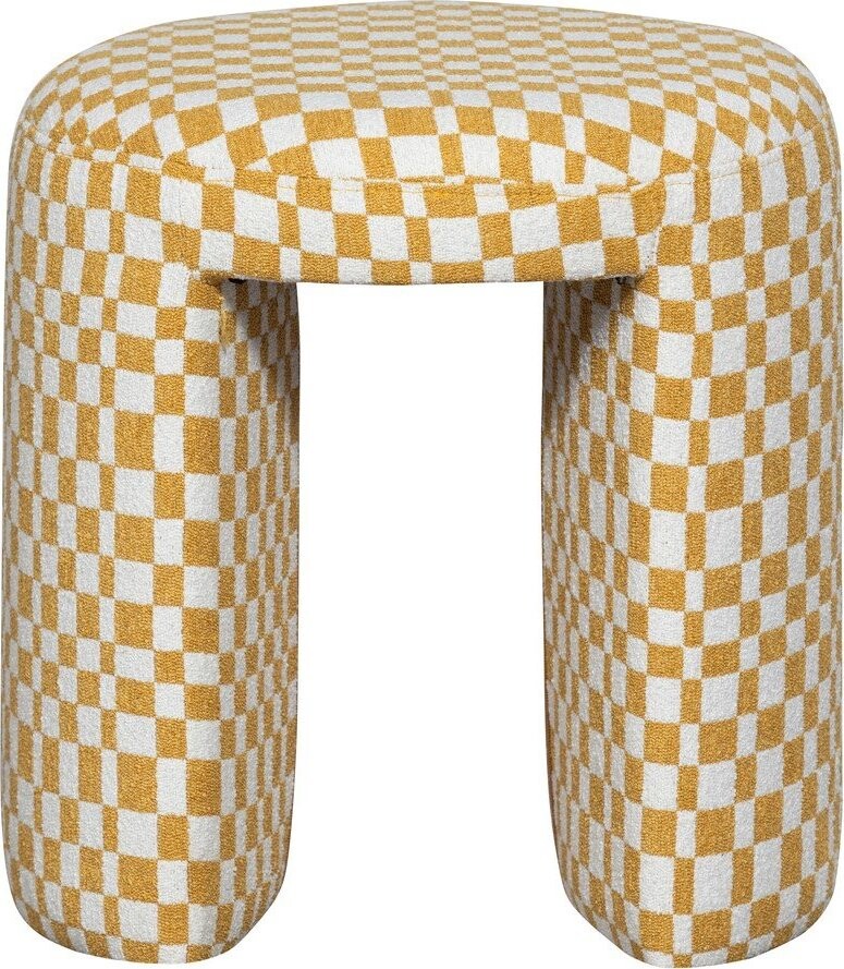 Žlutá čalouněná stolička Charlie – WOOOD