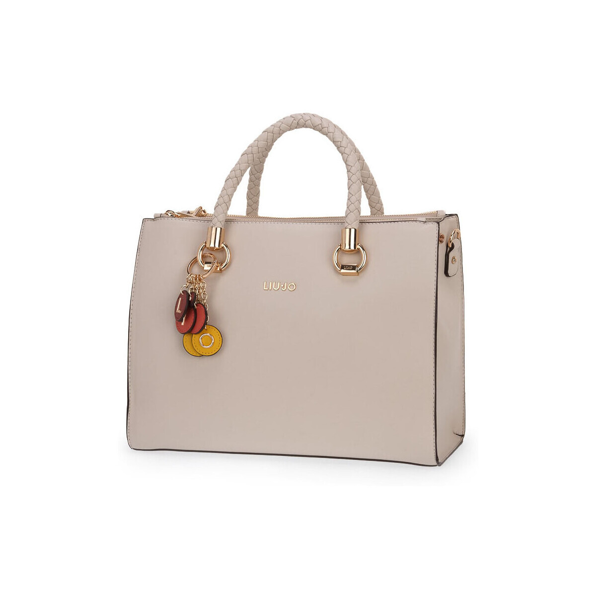 Liu Jo  X0255 M SATRCHEL DOUBLE ZIP  Bílá