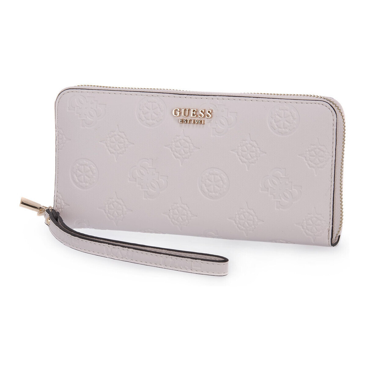 Guess  CREAM LARGE ZIP  Béžová