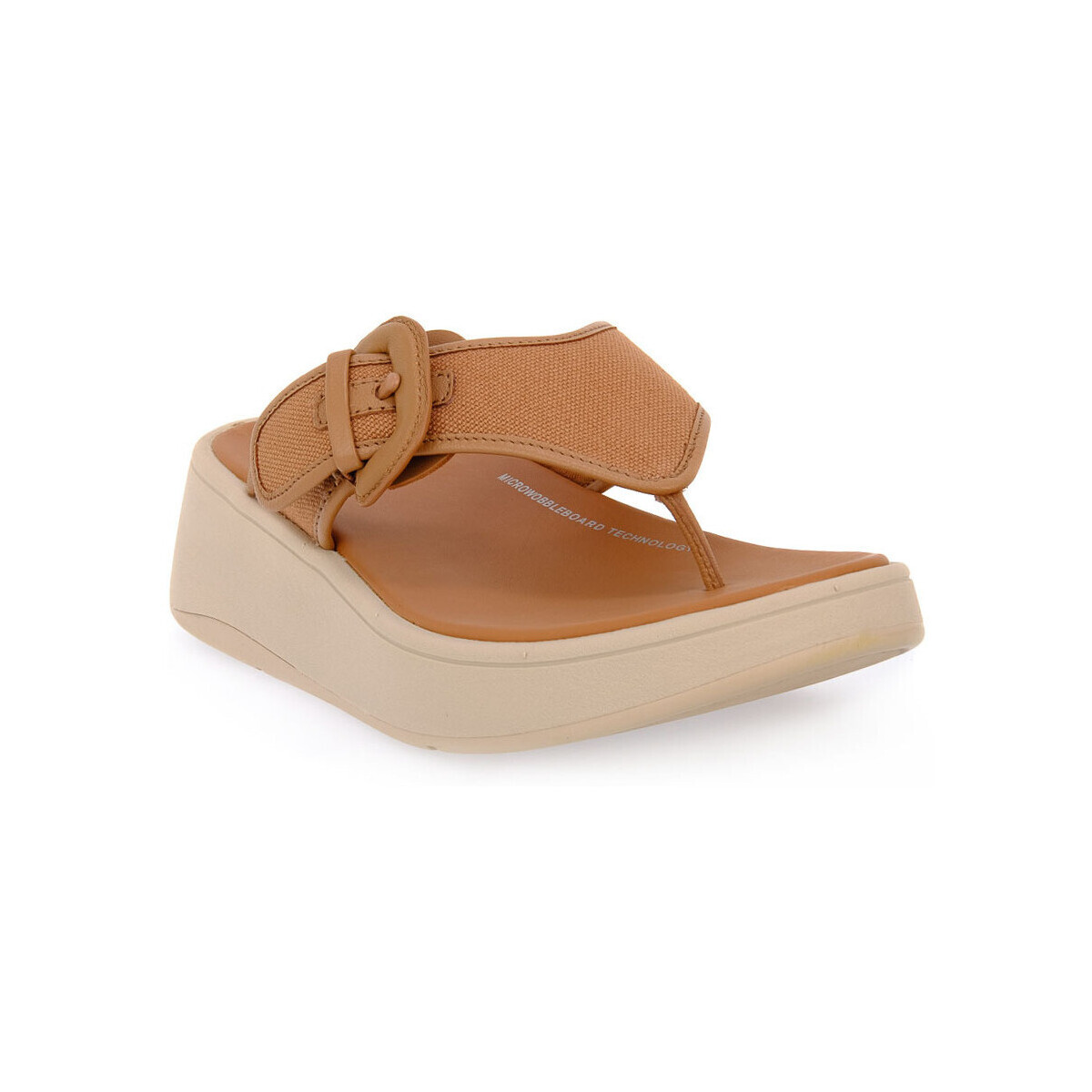 FitFlop  F MODE BUCKLE CANVAS  Bílá