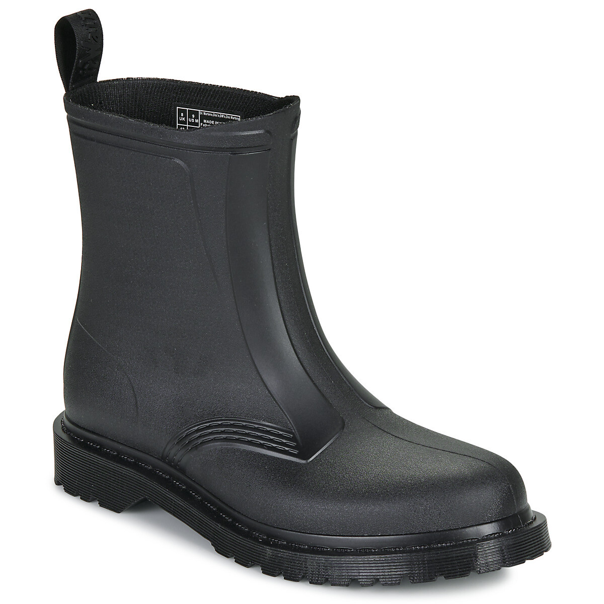 Dr. Martens  1460 Rain Pull On Boot Black PVC  Černá