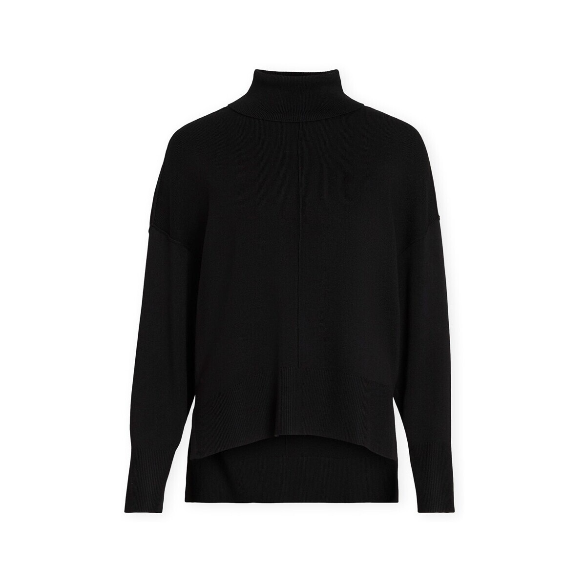 Vila  Noos Ostria Rollneck Knit - Black Beauty  Černá
