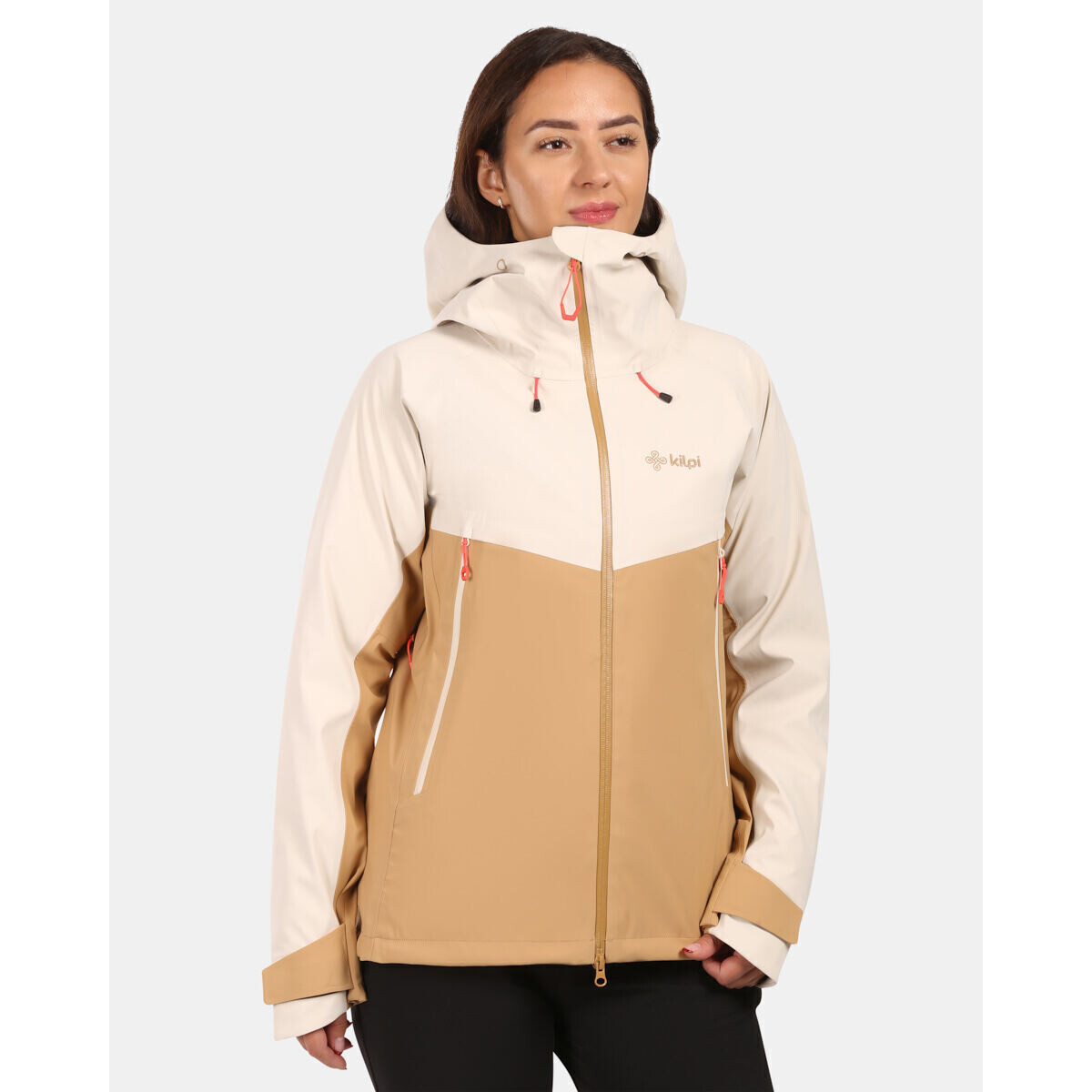 Kilpi  Dámská hardshellová bunda  TRINITY-W  Béžová