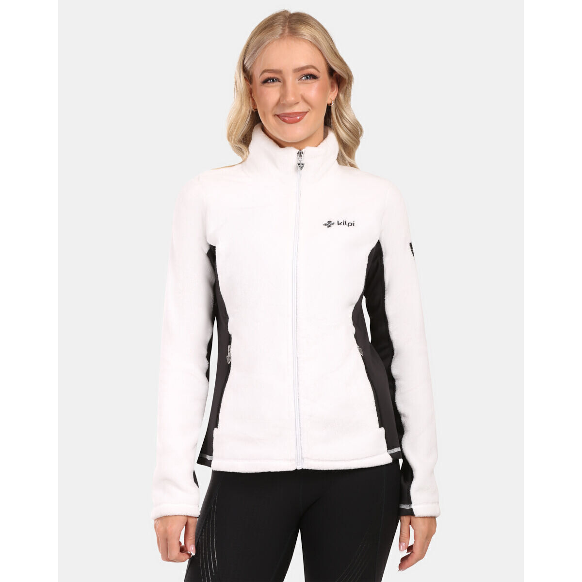 Kilpi  Dámská chlupatá fleecová mikina  SKATHI-W  Bílá