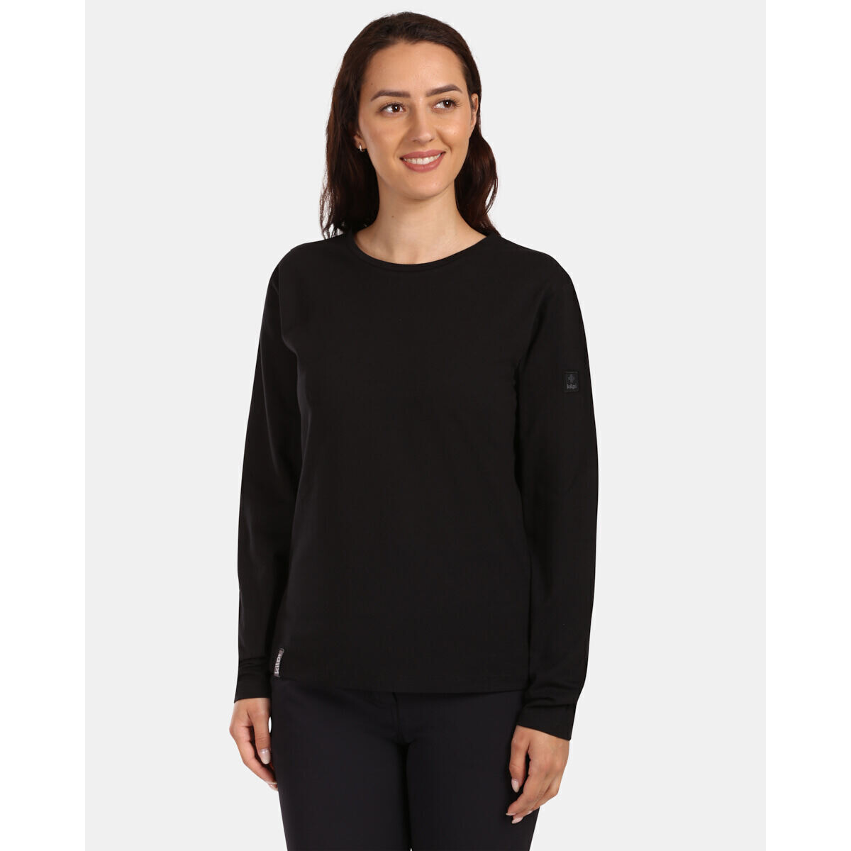 Kilpi  Dámské bavlněné tričko s dlouhým rukávem  PROMOX-W  Černá