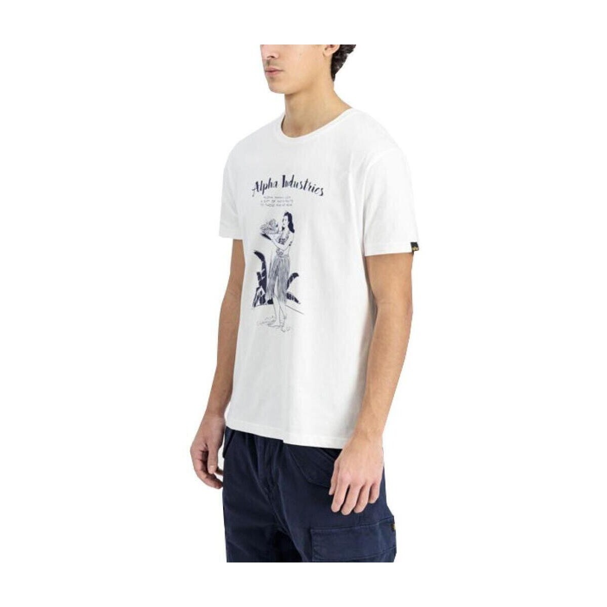 Alpha Industries  HAWAII T  Bílá