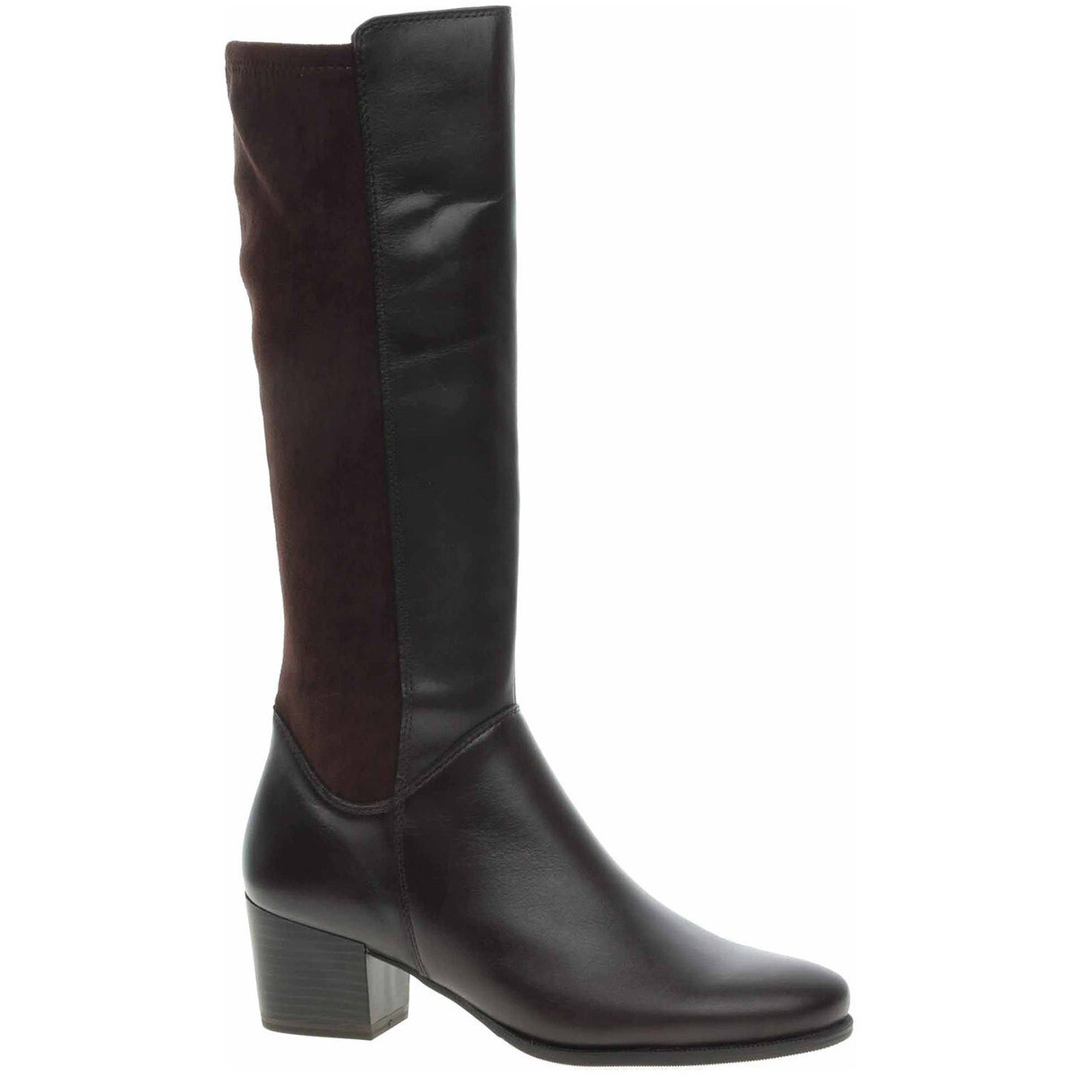 Caprice  Dámské kozačky  9-25504-45 dk brown comb  Hnědá