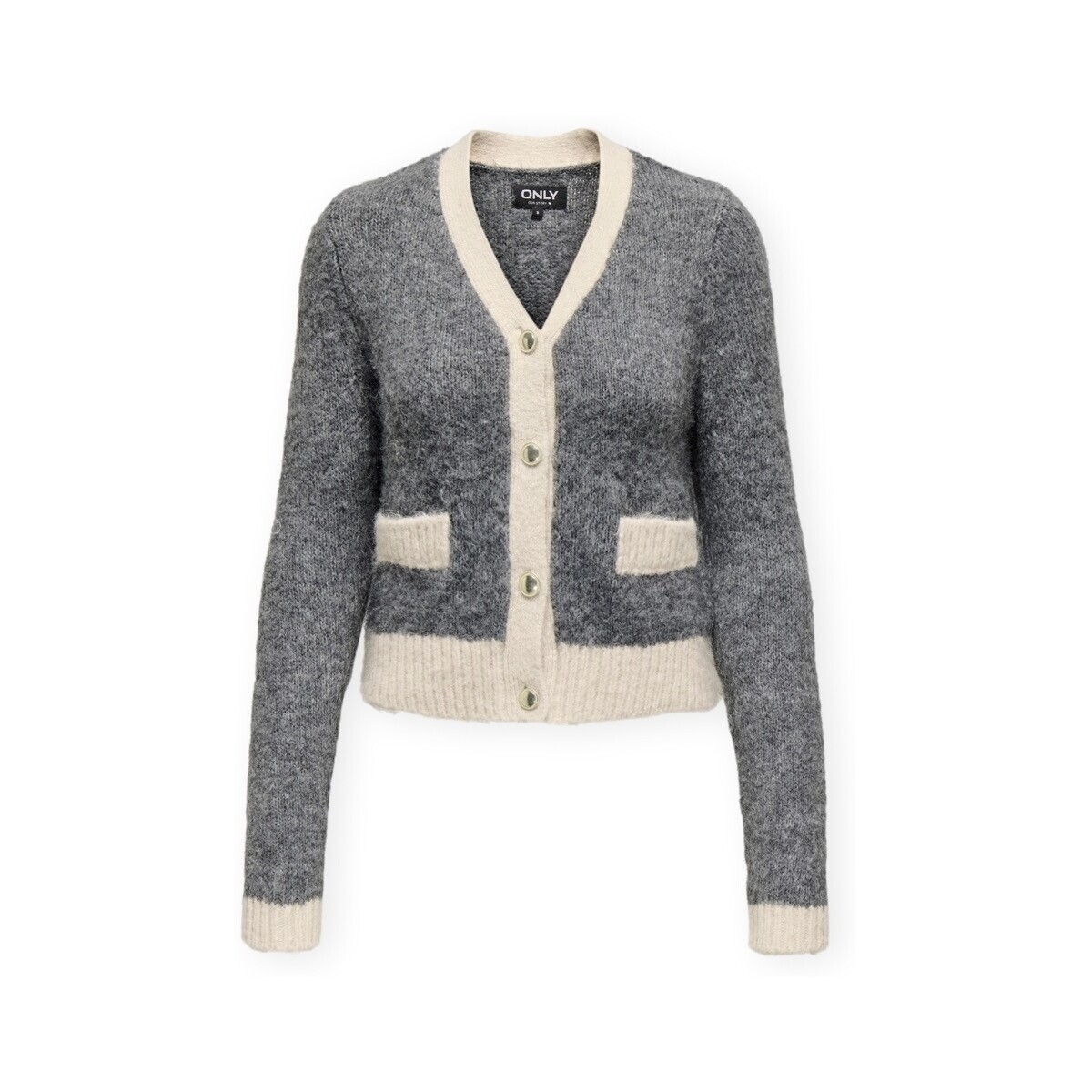 Only  Maggie Life Cardigan - Medium Grey Melange  Šedá