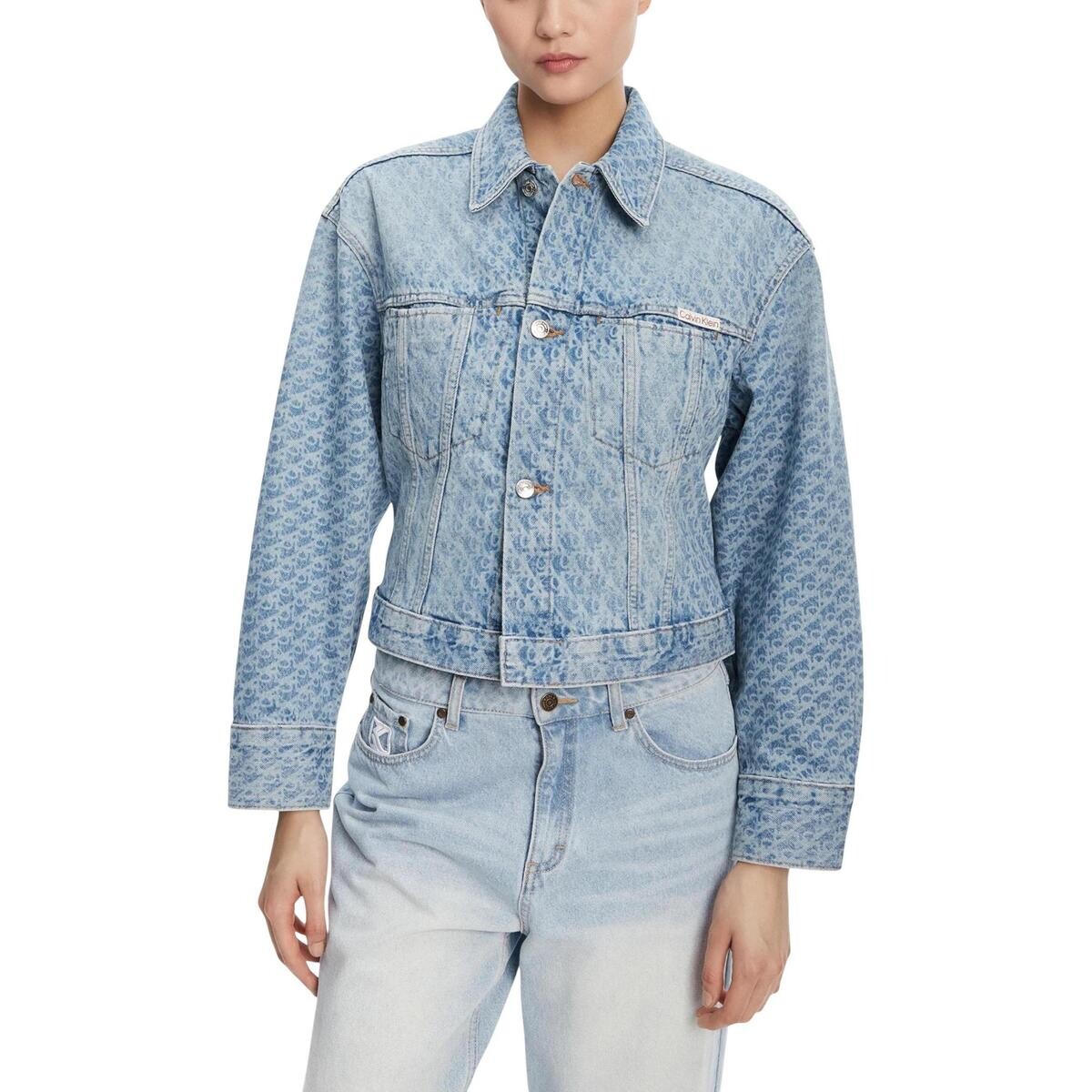 Calvin Klein Jeans  CINCHED TRUCKER CK L LV047C782G  Modrá