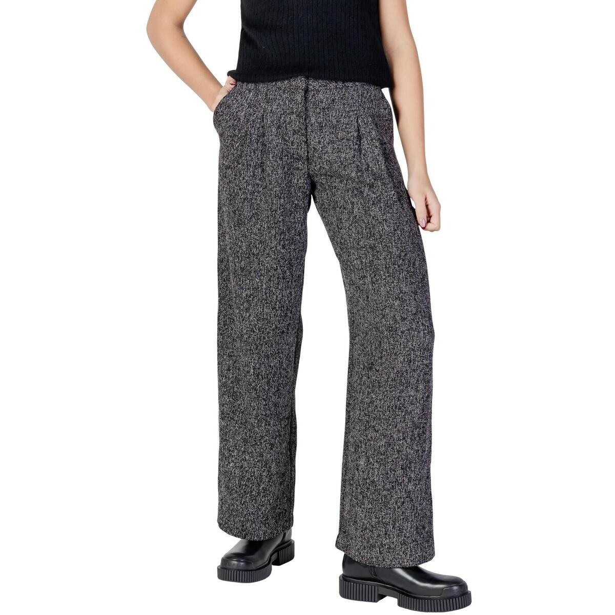 Jacqueline De Yong  Jdyfrancesca Hw Wide Pant Tlr 15359481  Černá
