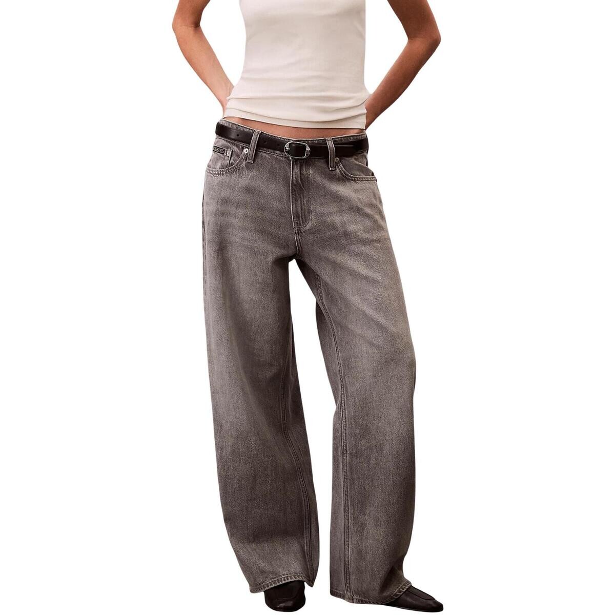 Calvin Klein Jeans  LOW RISE BAGGY GREY LV047C722G  Šedá