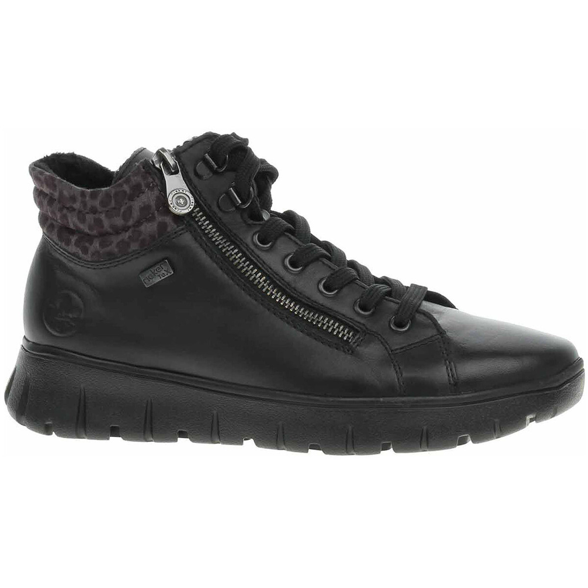 Rieker  Dámská kotníková obuv  N1305-00 schwarz  Černá