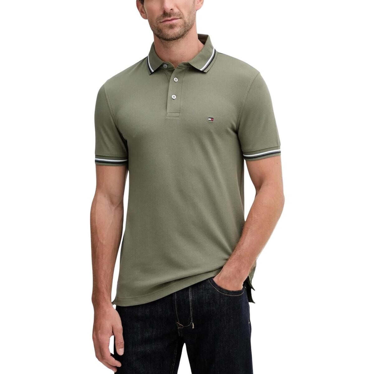 Tommy Hilfiger  TIPPED SLIM FIT SEAS MW0MW39993  Zelená
