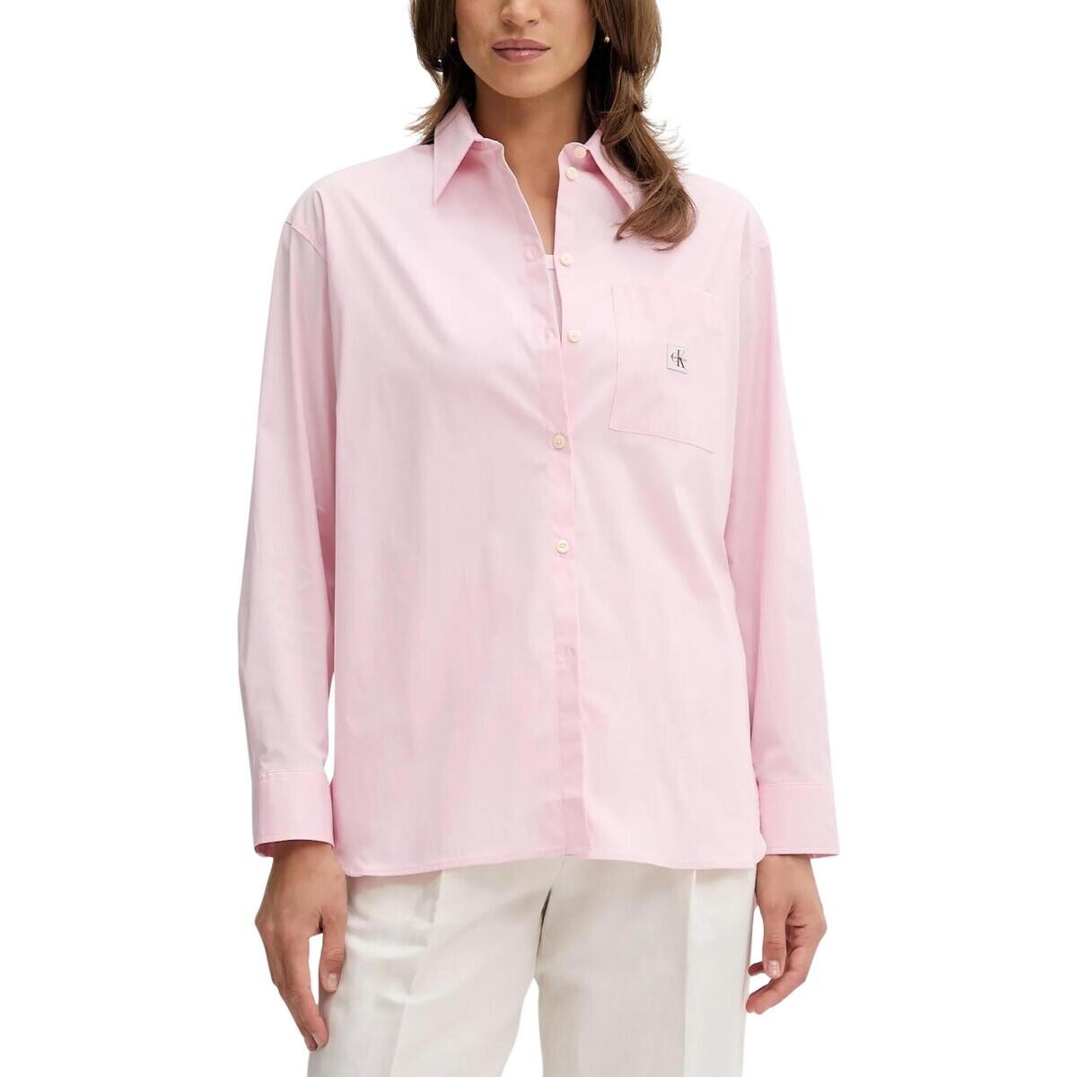 Calvin Klein Jeans  POPLIN RELAXED SHIRT LV047C143G  Růžová