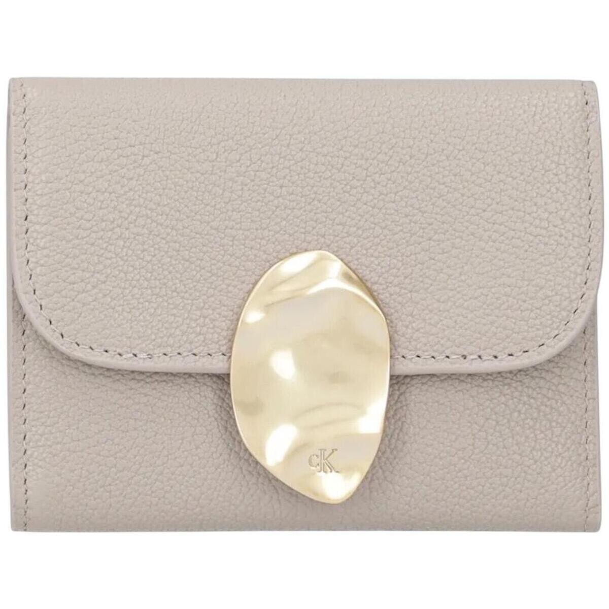 Calvin Klein Jeans  STONE LOCK SLOUCHY LTHR TRIFOLD LV04F1062G  Hnědá