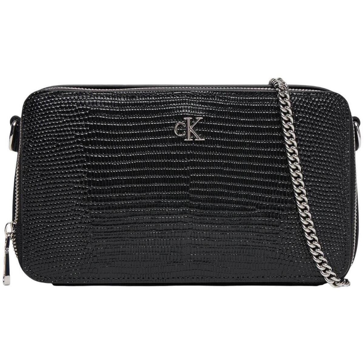 Calvin Klein Jeans  LZRD EMBSSD LTHR MN LV04F1071G  Černá