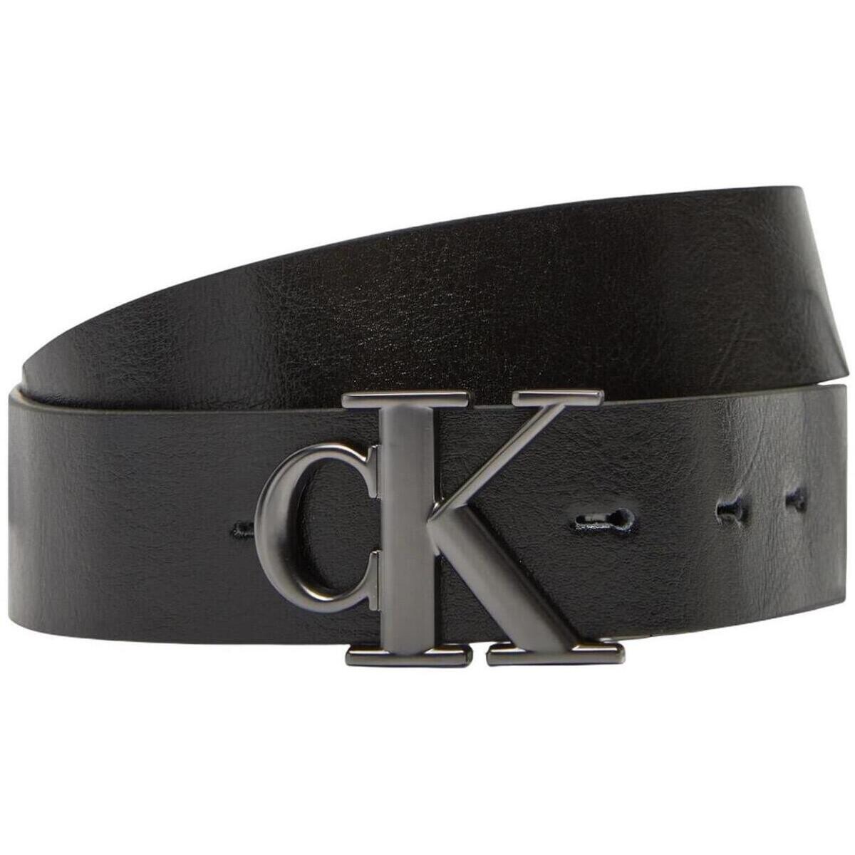 Calvin Klein Jeans  MNGRM PLQ BCKL 35MM LV04G7033G  Černá
