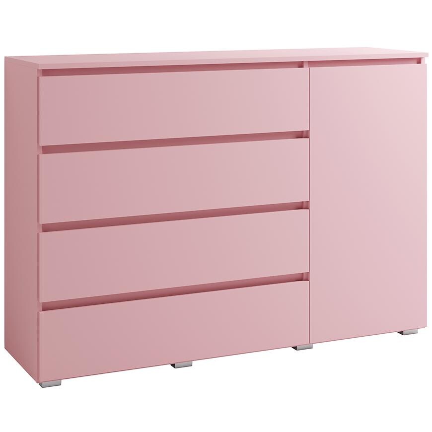 Komoda Cosmo C05 4S1D růžový