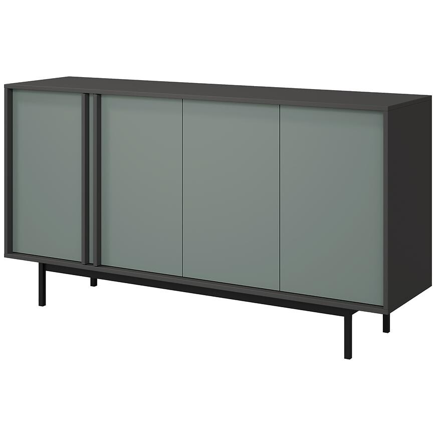 Komoda 160 Alsy 6 aloes/antracit