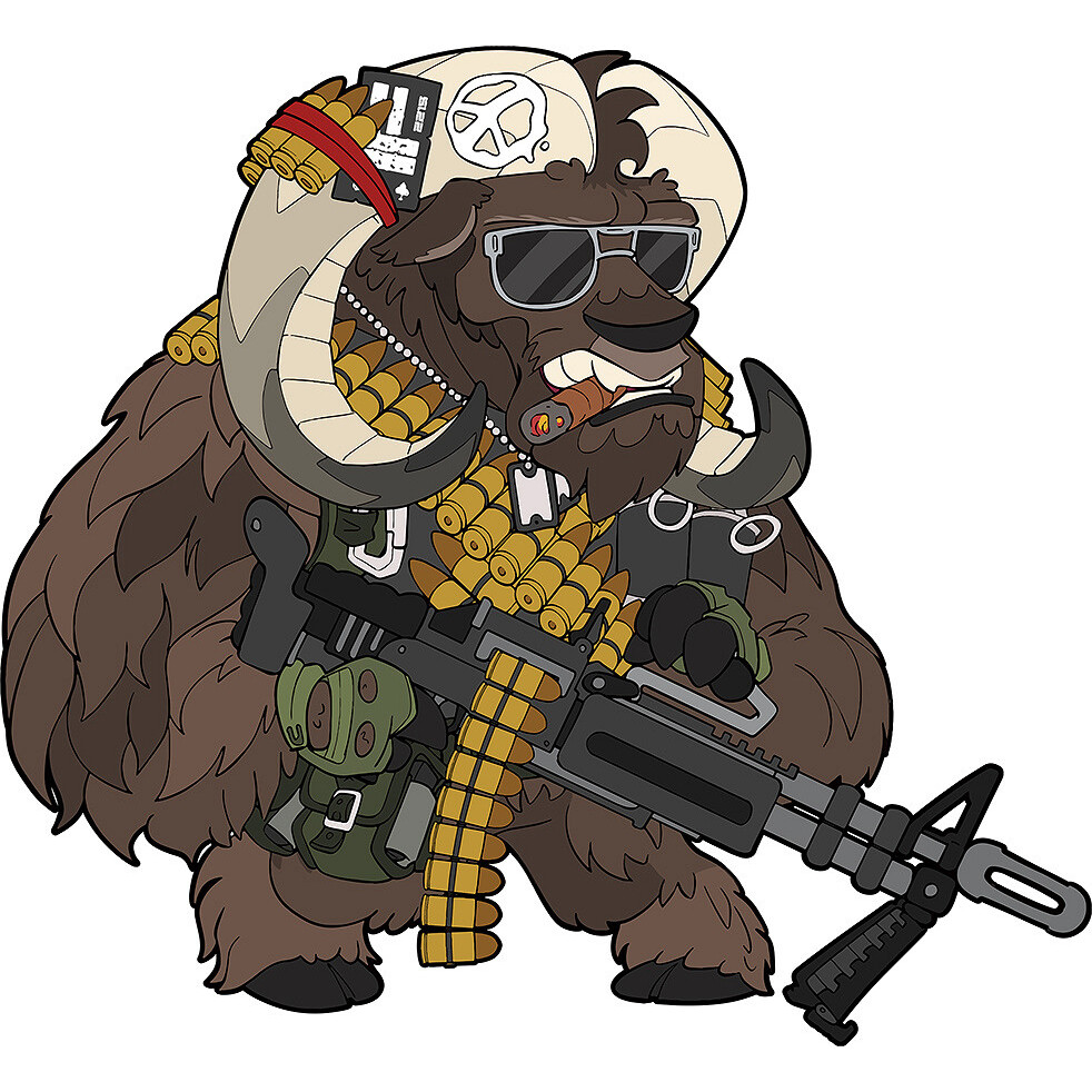 Gumová nášivka Task Force 2215 Contractor Ox Nr. 4 - barevná