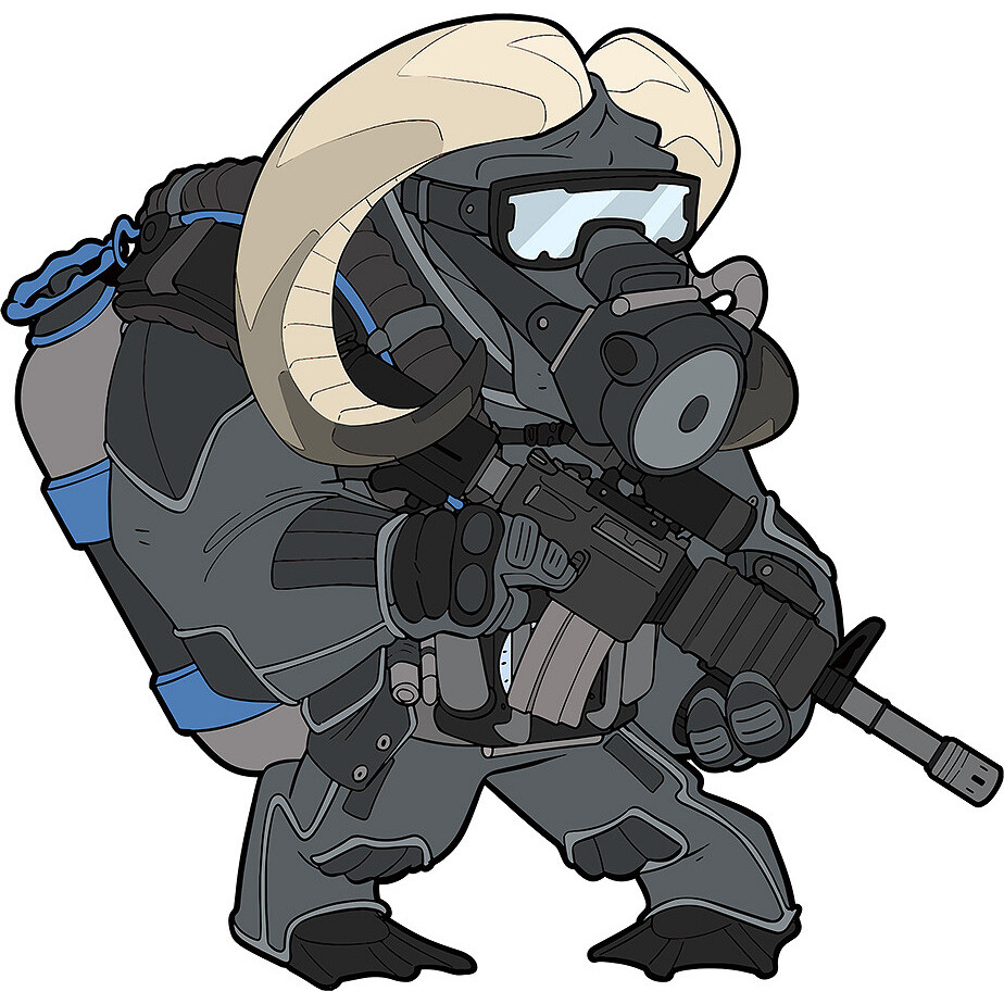 Gumová nášivka Task Force 2215 Contractor Ox Nr. 5 - barevná