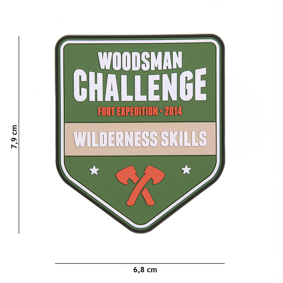 Gumová nášivka Fostex Woodsman Challenge - barevná