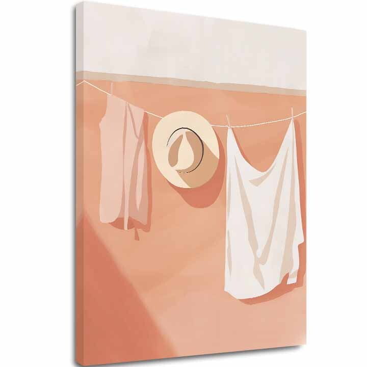 Obraz na plátně Bílé len - Minimalistický design