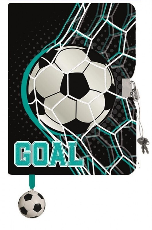 St.Majewski Plyšový zápisník se zámkem - Goal