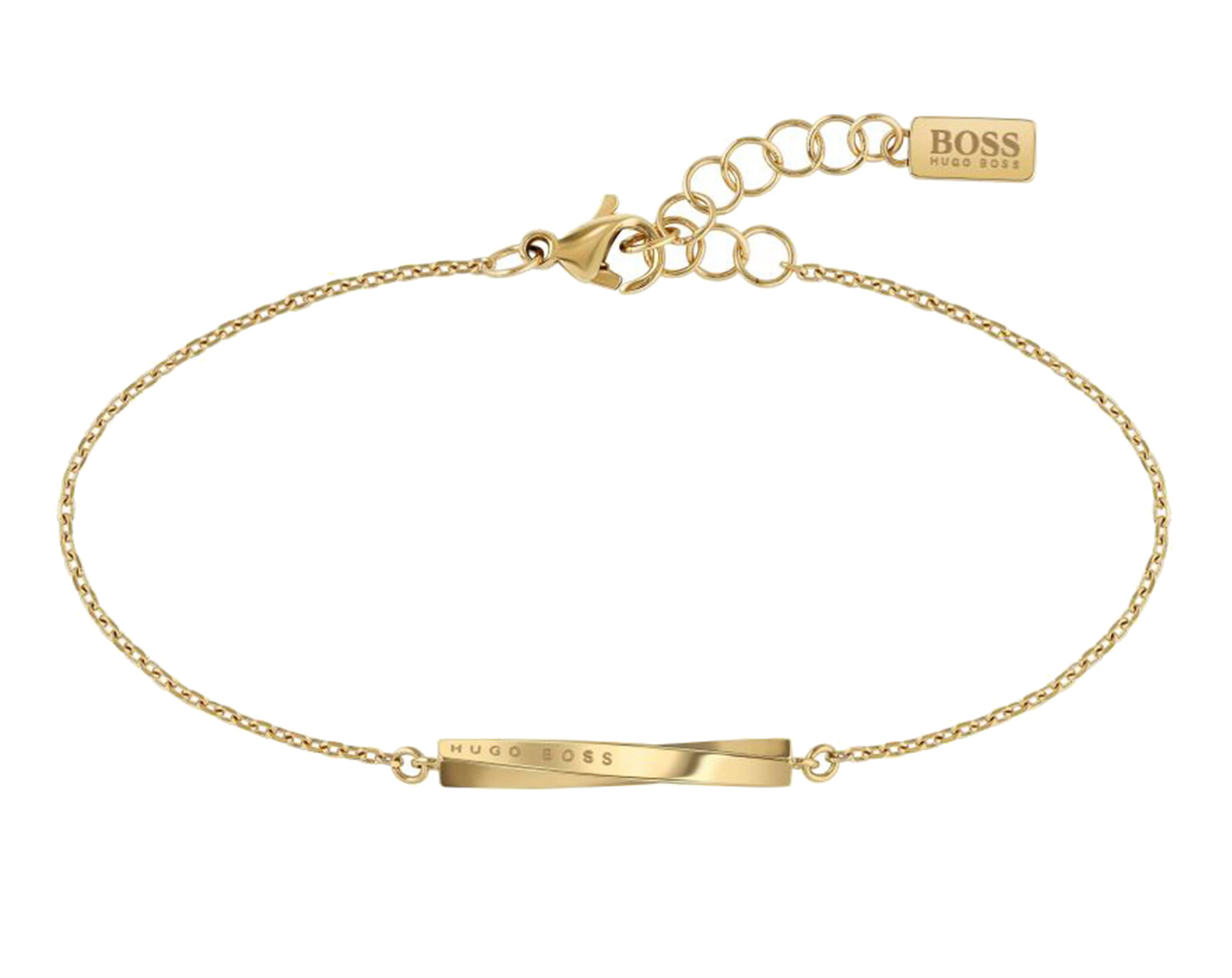 Hugo Boss Elegantní pozlacený náramek Signature 1580007