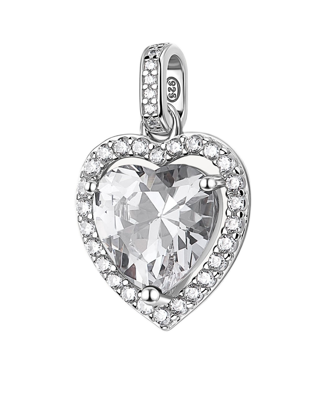 Brosway Stříbrný srdíčkový přívěsek Fancy Infinite White FIW163