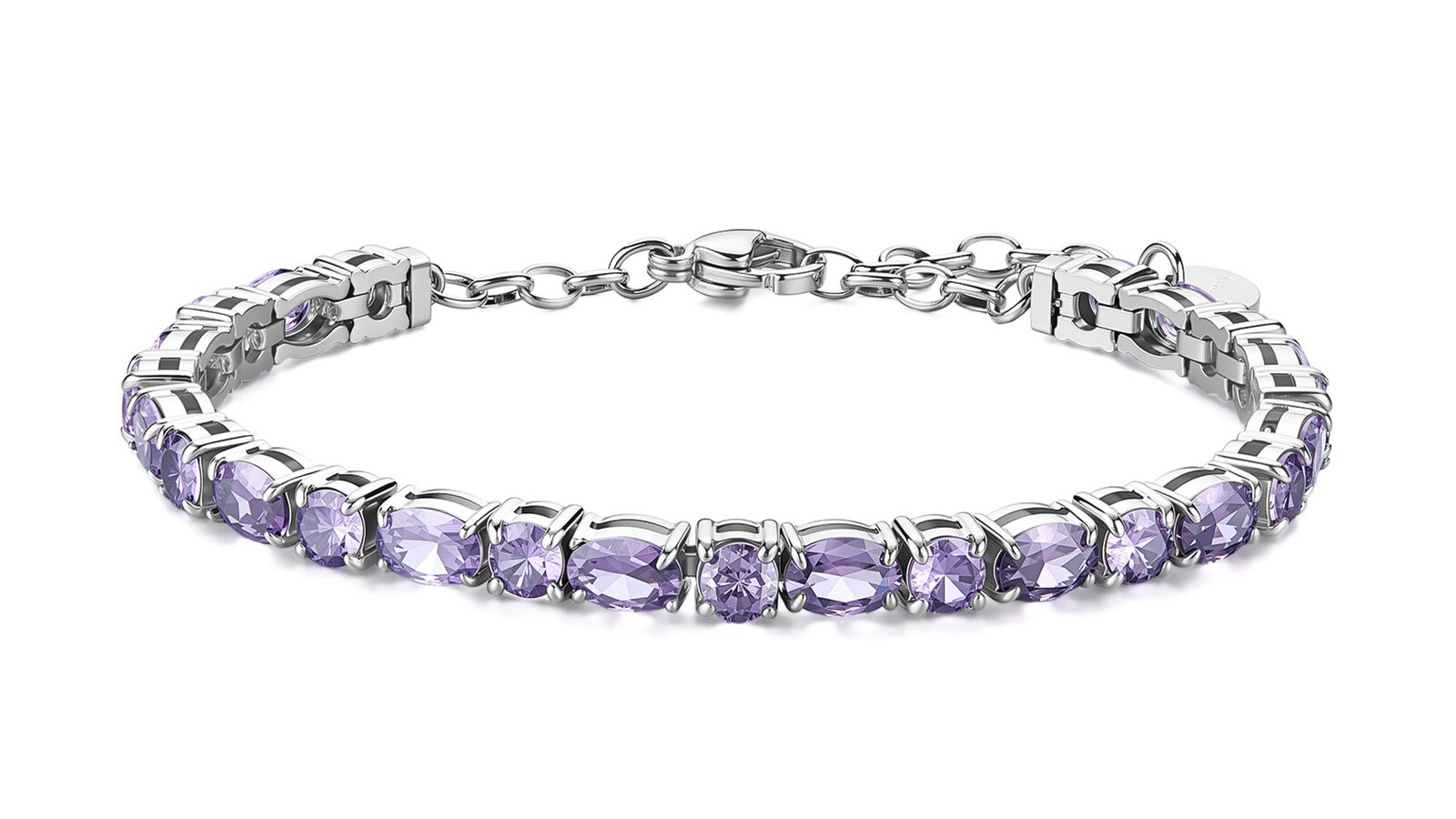 Brosway Luxusní náramek s fialovými kubickými zirkony Dreaming BIG20