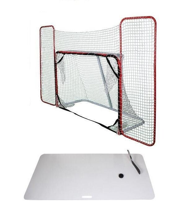 Merco Target hokejová branka s postranní sítí + Merco Shooting Pad XXL hokejová deska