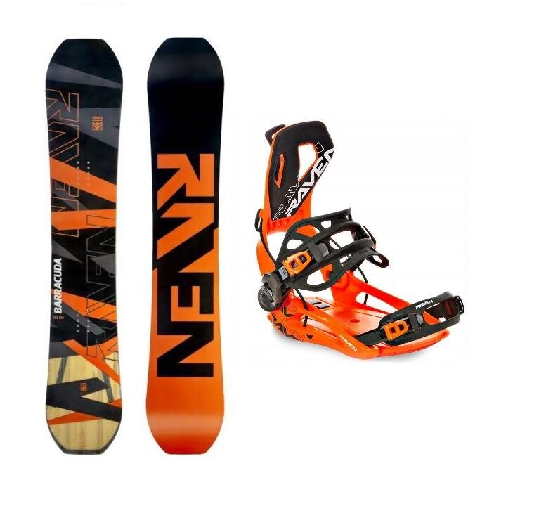 Raven Barracuda Carbon Orange snowboard + Raven RAGE Fastec FT360 orange vázání