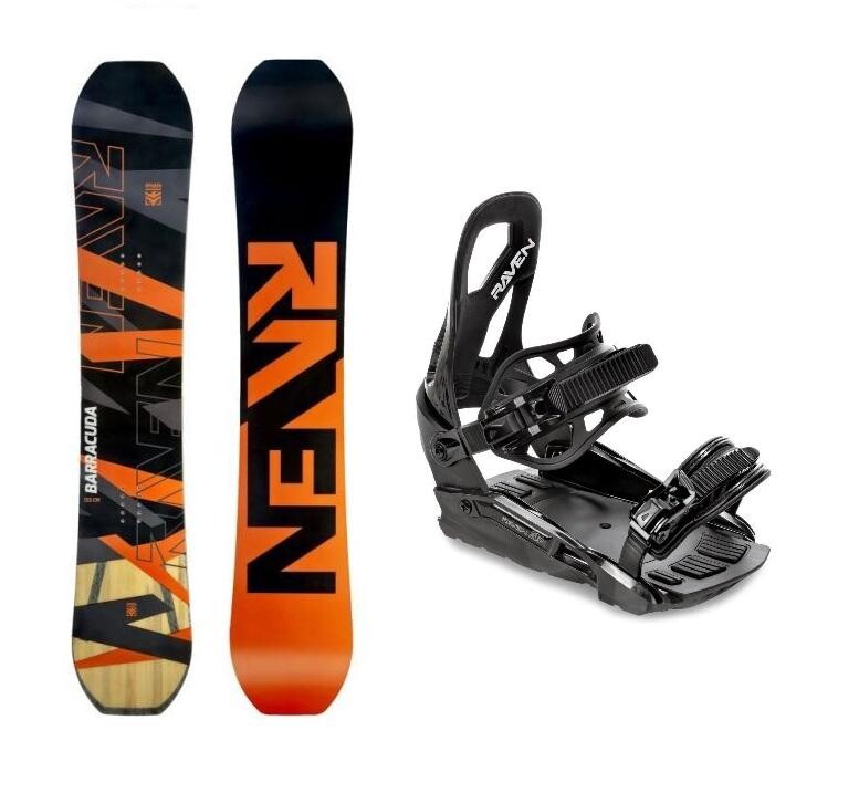 Raven Barracuda Carbon Orange snowboard + Raven S230 Black vázání