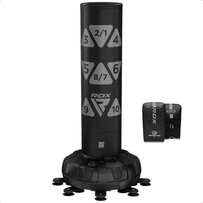 RDX Volně stojící terčový box. pytel TARGET PUNCH BAG KT Ronin F6, rukavice, stříbrný 6ft