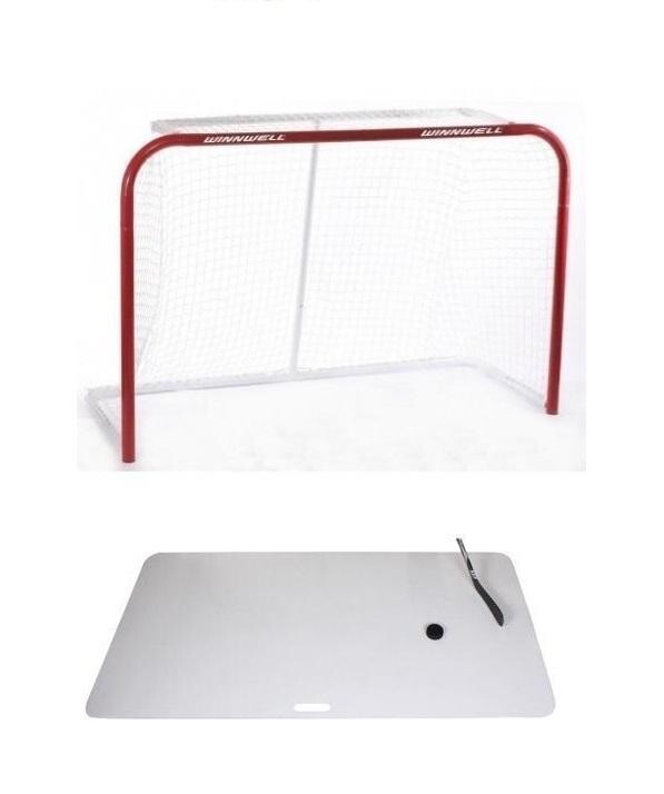 Winnwell 72 hokejová branka - užší konstrukce + Merco Shooting Pad XXL hokejová deska
